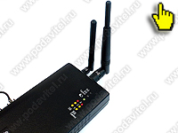 Детектор сотовой GSM и 3G связи «Скорпион Интеллект Модуль» антенны, индикаторы