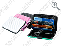 Алюминиевый кошелек RFID PROTECT CARD-BLACK - в разных цветах