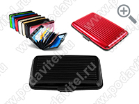Алюминиевый кошелек RFID PROTECT CARD-RED в разных цветах